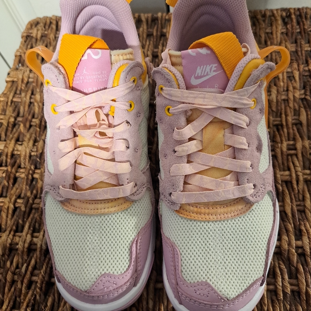 Nike Women's Athletic Sneakers in Lavender, Pale Pink & Yellow Accent